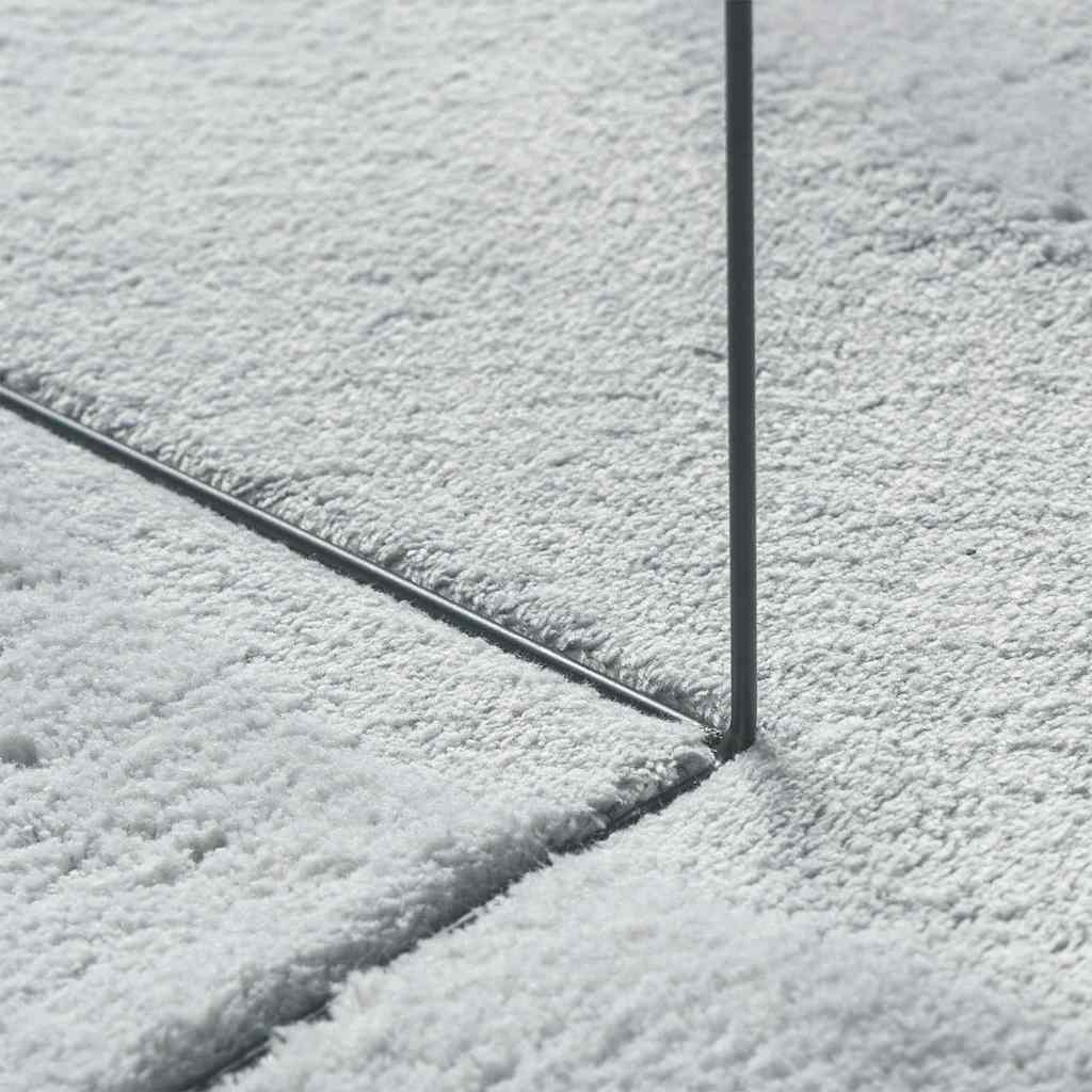 vidaXL Χαλιά χώρου Ωοειδής HUARTE Γκρι 100 x 200 cm 100% Πολυεστέρας