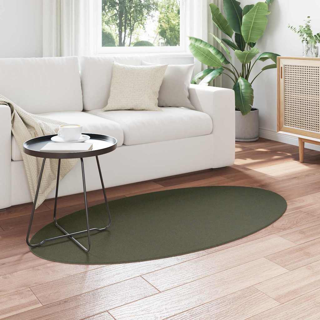 vidaXL Χαλί HUARTE Δασώδες Πράσινο 150 x 80 cm 100% Πολυεστέρας