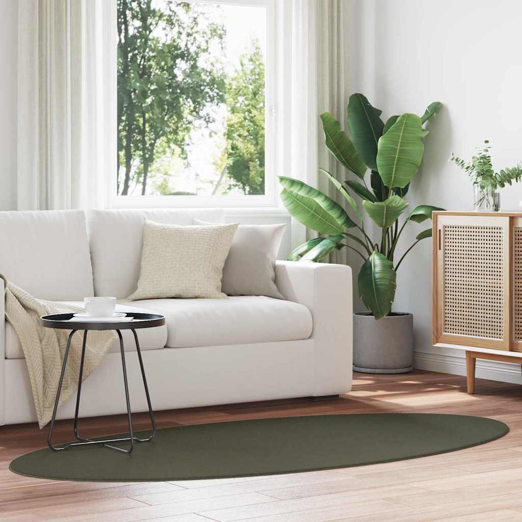 vidaXL Χαλί HUARTE Δασώδες Πράσινο 100 x 200 cm 100% Πολυεστέρας