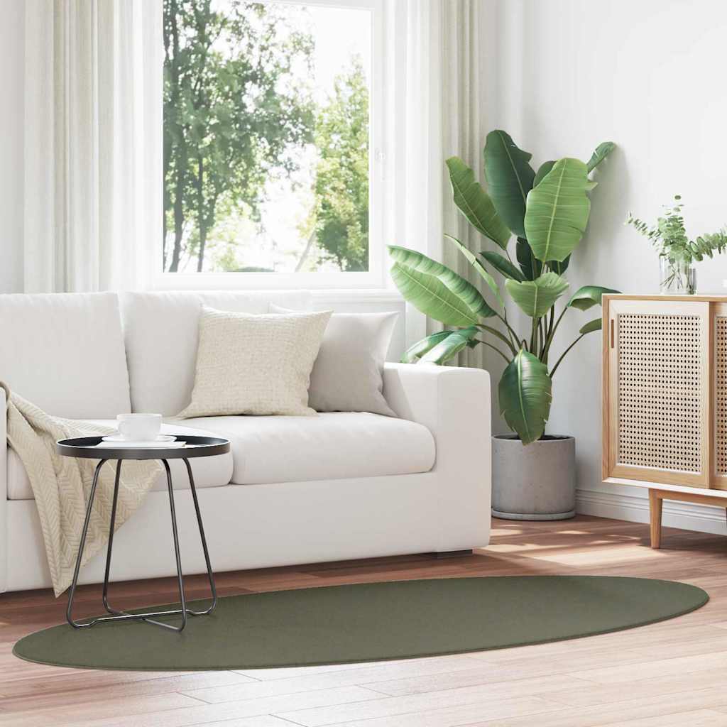 vidaXL Χαλί HUARTE Δασώδες Πράσινο 170 x 120 εκ. 100% Πολυεστέρας