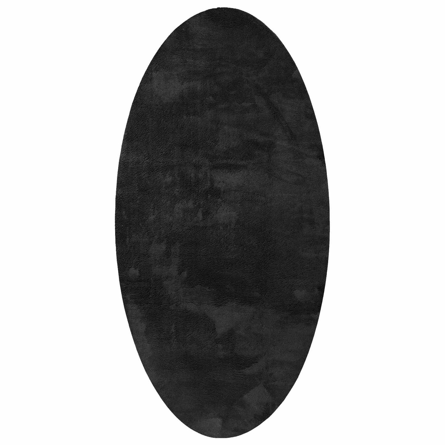 vidaXL Χαλιά χώρου Ωοειδής HUARTE Μαύρο 80 x 150 cm 100% Πολυεστέρας
