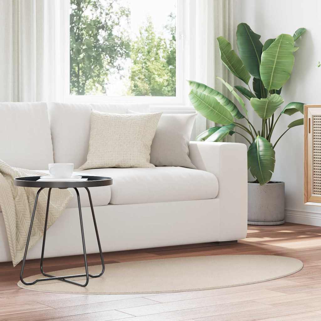 vidaXL Χαλιά χώρου HUARTE Μπεζ 80 x 150 cm Πολυεστέρας