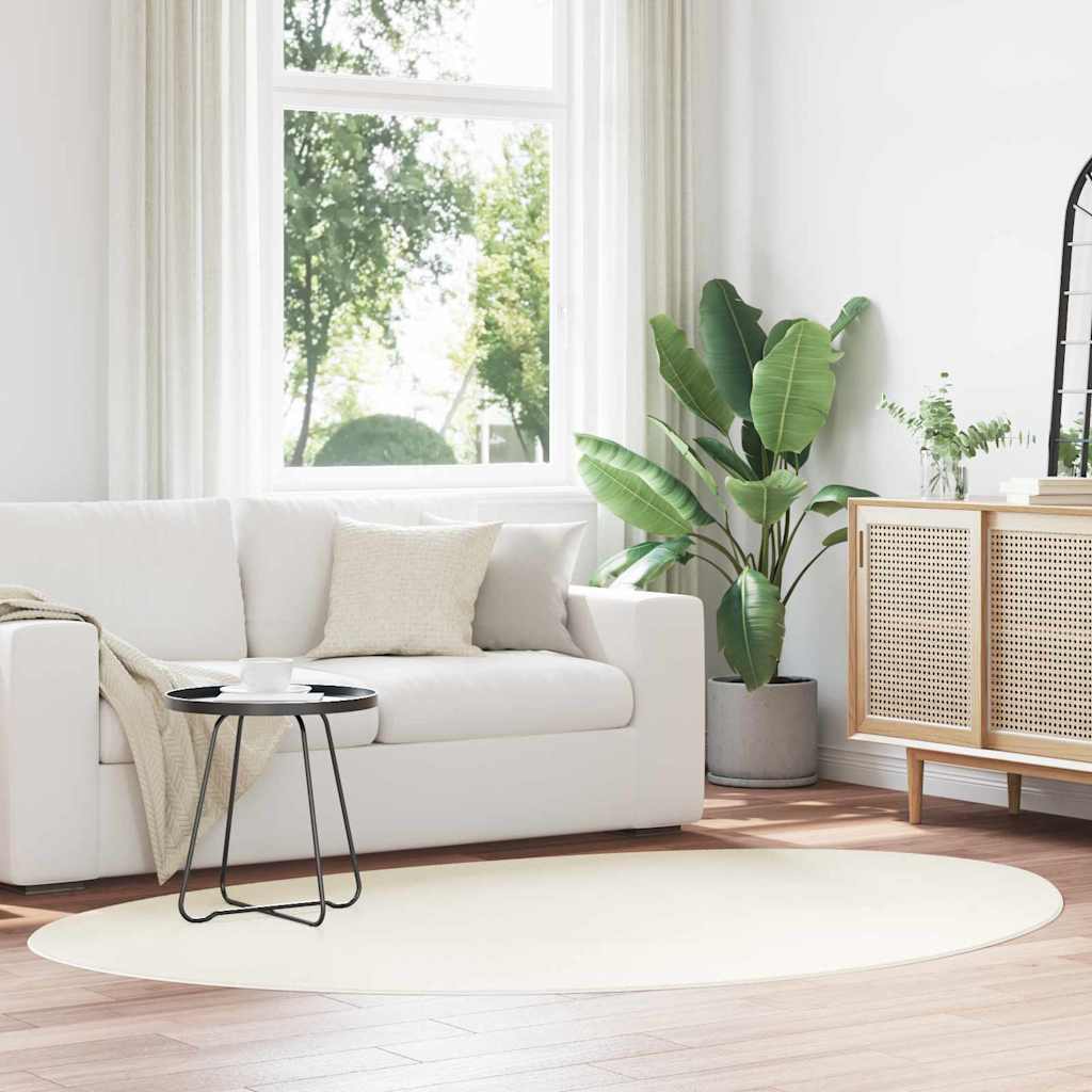 vidaXL Χαλιά χώρου HUARTE Κρεμ 140 x 200 cm Πολυεστέρας