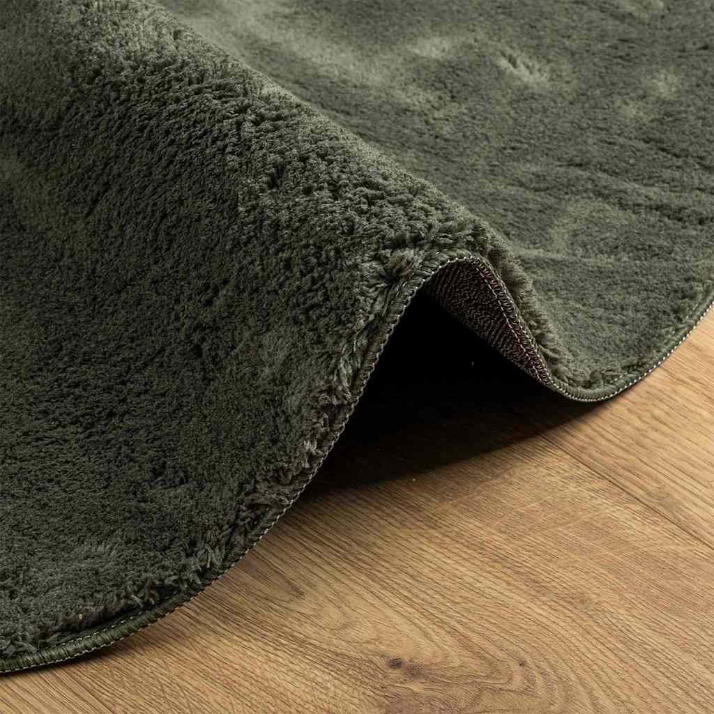 vidaXL Χαλί HUARTE Δασικό Πράσινο 80 x 150 cm Πολυεστέρας