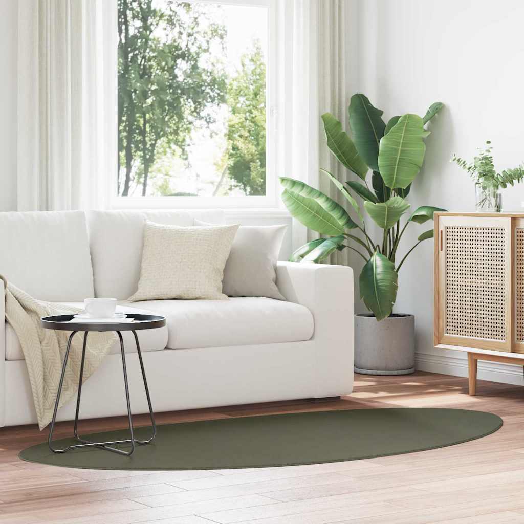 vidaXL Χαλιά χώρου HUARTE Δασικό Πράσινο 100 x 200 cm Πολυεστέρας
