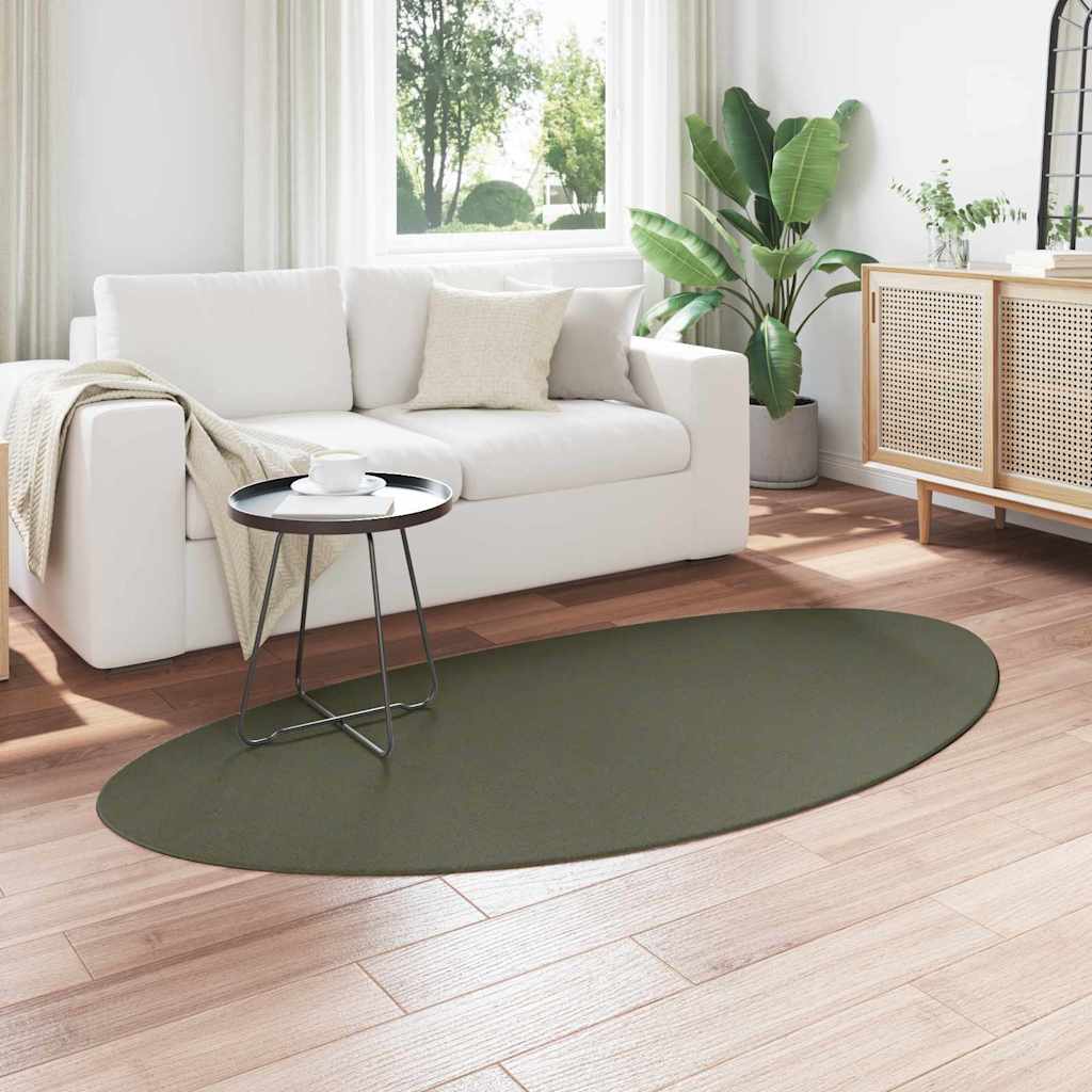vidaXL Χαλιά χώρου HUARTE Δασικό Πράσινο 100 x 200 cm Πολυεστέρας