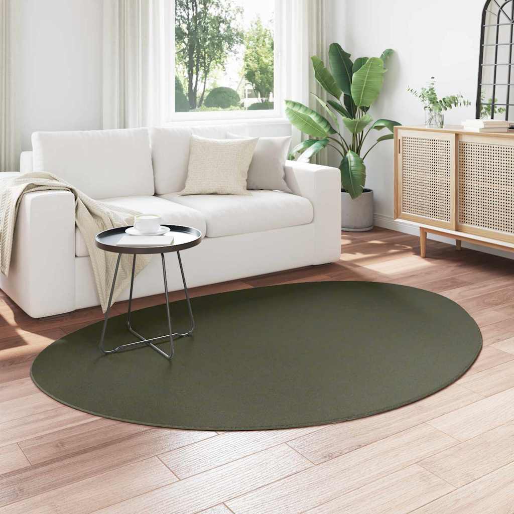vidaXL Χαλιά χώρου HUARTE Δασικό Πράσινο 140 x 200 cm Πολυεστέρας