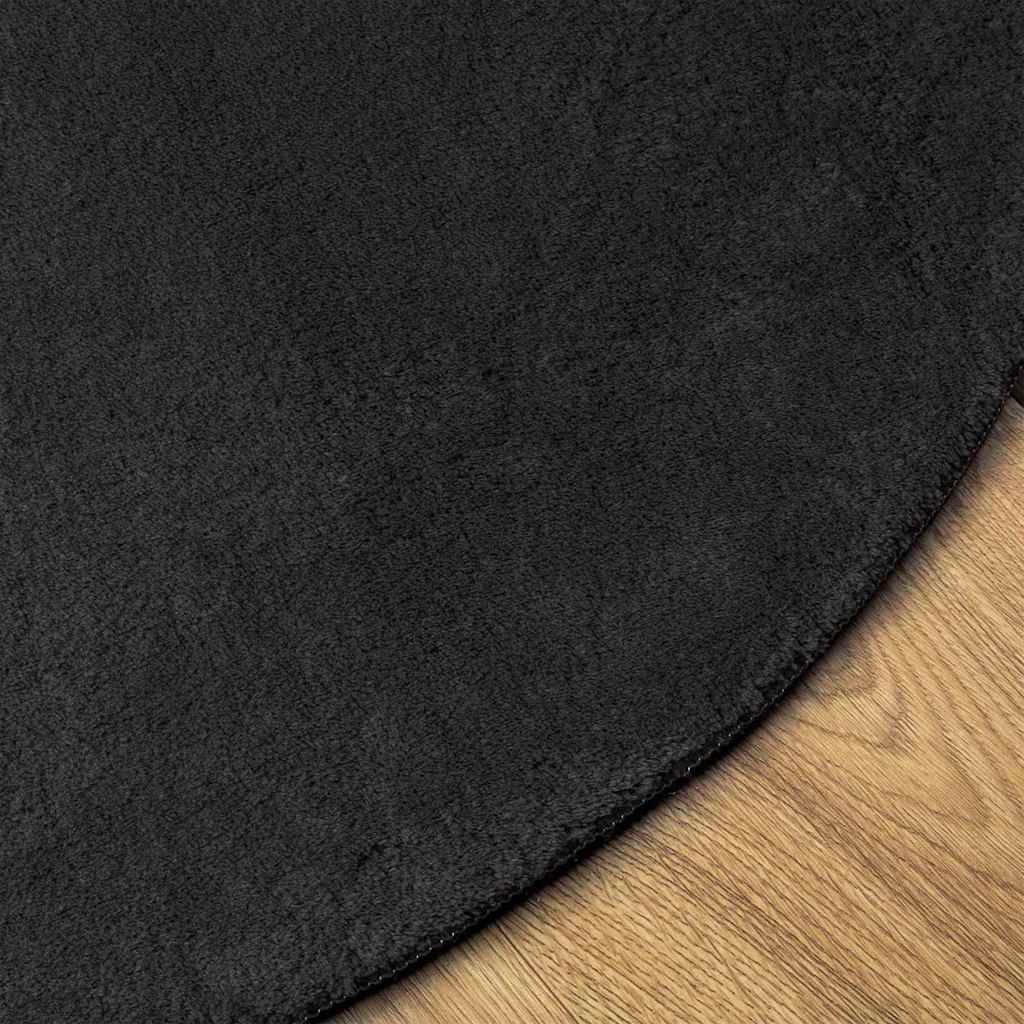 vidaXL Χαλί HUARTE Μαύρο 80 x 150 cm Πολυεστέρας
