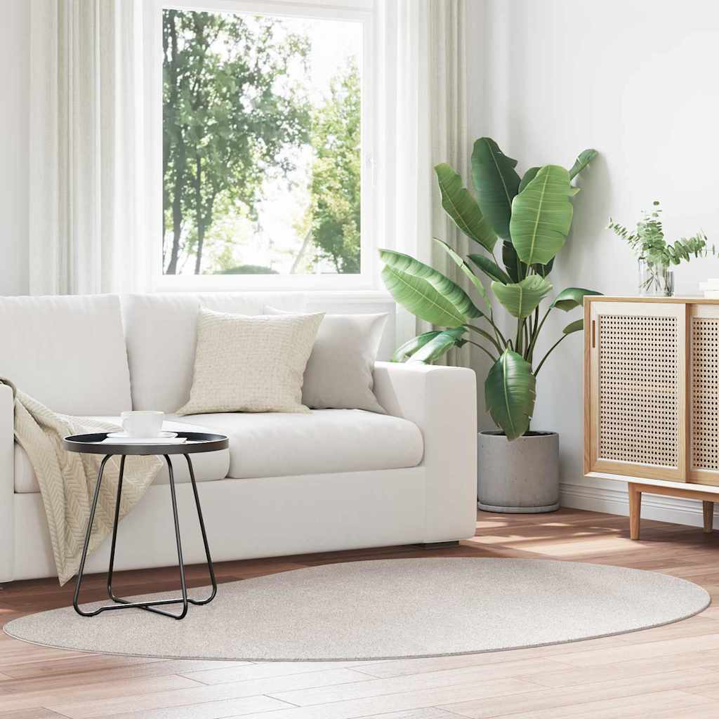 vidaXL Χαλιά χώρου HUARTE Άμμος 140 x 200 cm Πολυεστέρας