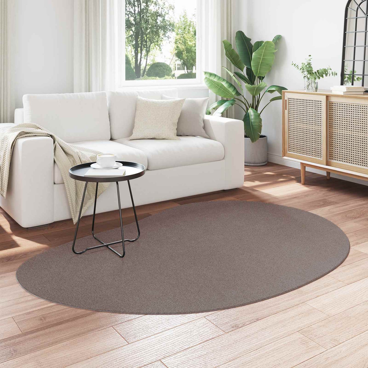 vidaXL Χαλιά χώρου HUARTE Άμμος 140 x 200 cm Πολυεστέρας