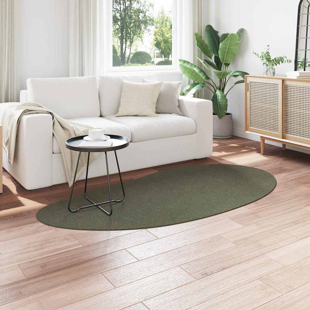 vidaXL Χαλιά χώρου HUARTE Δασικό Πράσινο 100 x 200 cm Πολυεστέρας