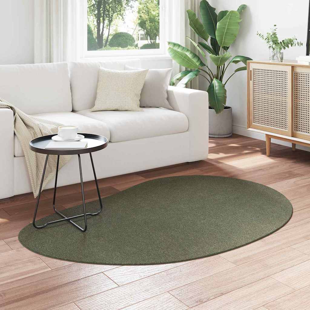 vidaXL Χαλί HUARTE Δασικό Πράσινο 120 x 170 cm Πολυεστέρας