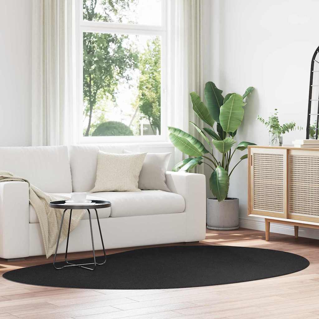 vidaXL Χαλί HUARTE Μαύρο 160 x 230 cm Πολυεστέρας