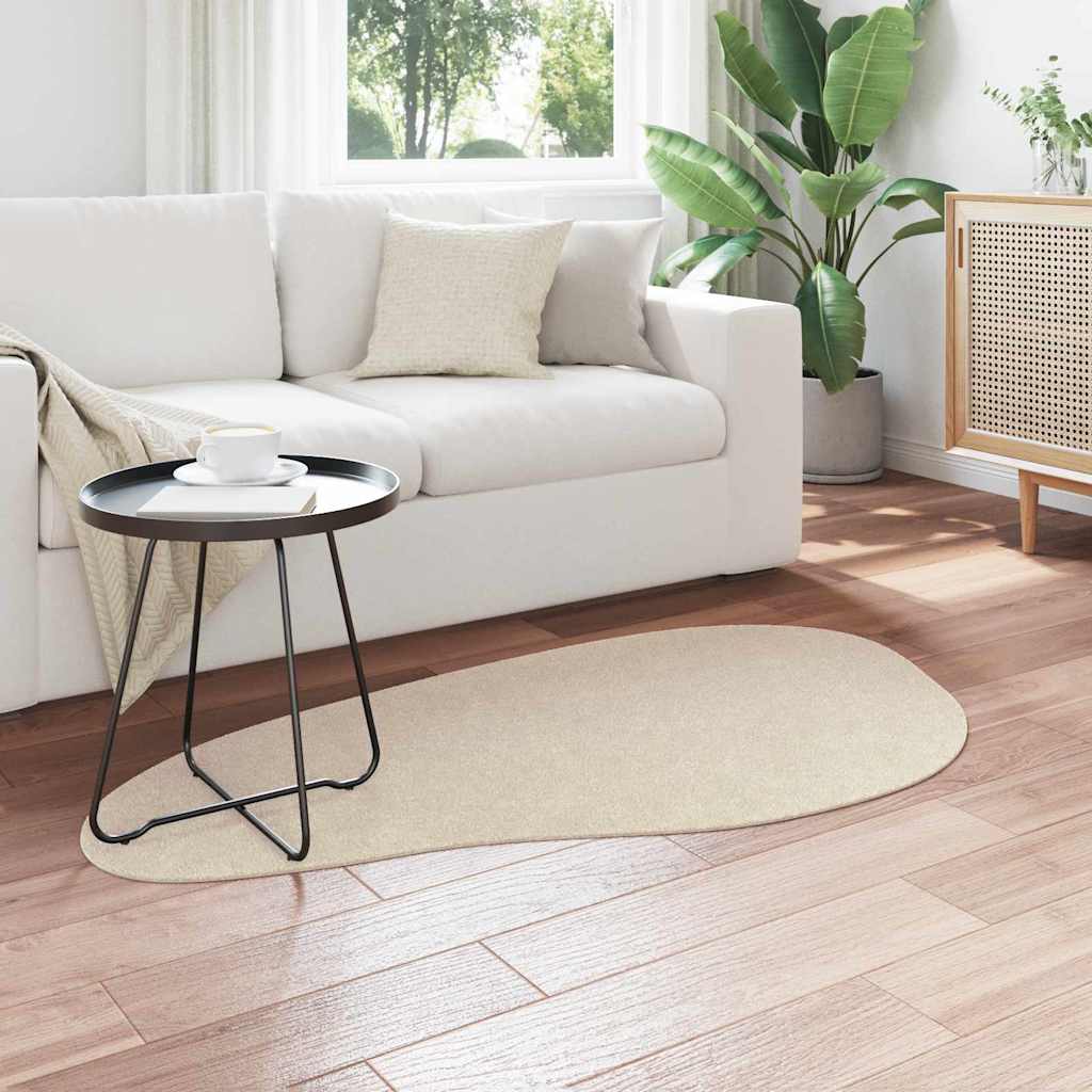 vidaXL Χαλιά χώρου HUARTE Μπεζ 80 x 150 cm Πολυεστέρας