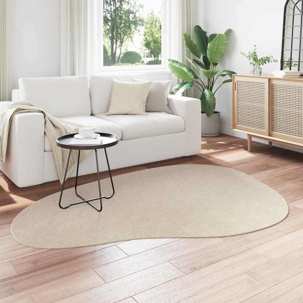 vidaXL Χαλιά χώρου HUARTE Μπεζ 140 x 200 cm Πολυεστέρας