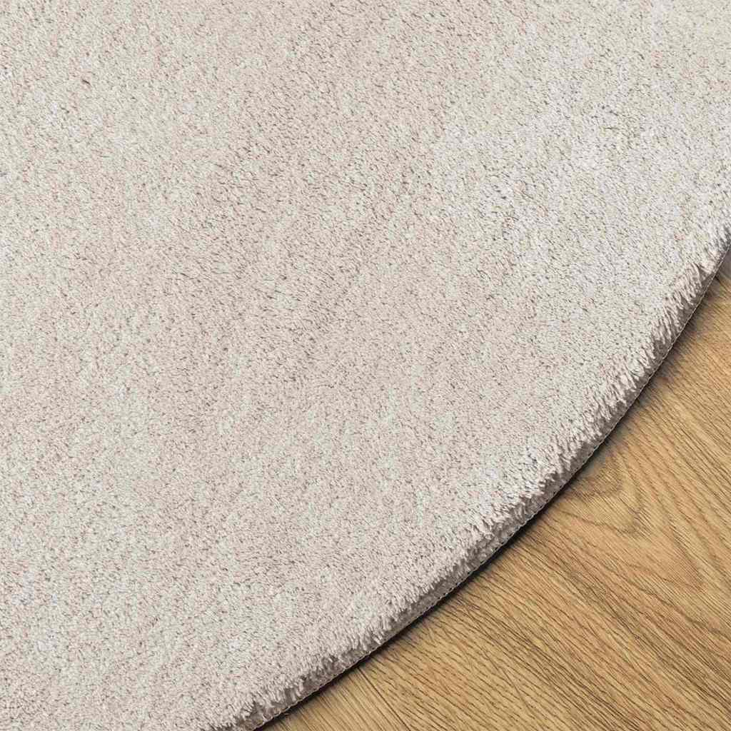 vidaXL Χαλιά χώρου HUARTE Άμμος 120 x 170 cm Πολυεστέρας