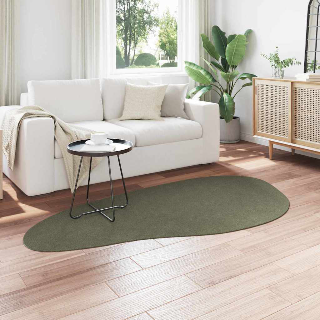 vidaXL Χαλιά χώρου HUARTE Δασικό Πράσινο 100 x 200 cm Πολυεστέρας