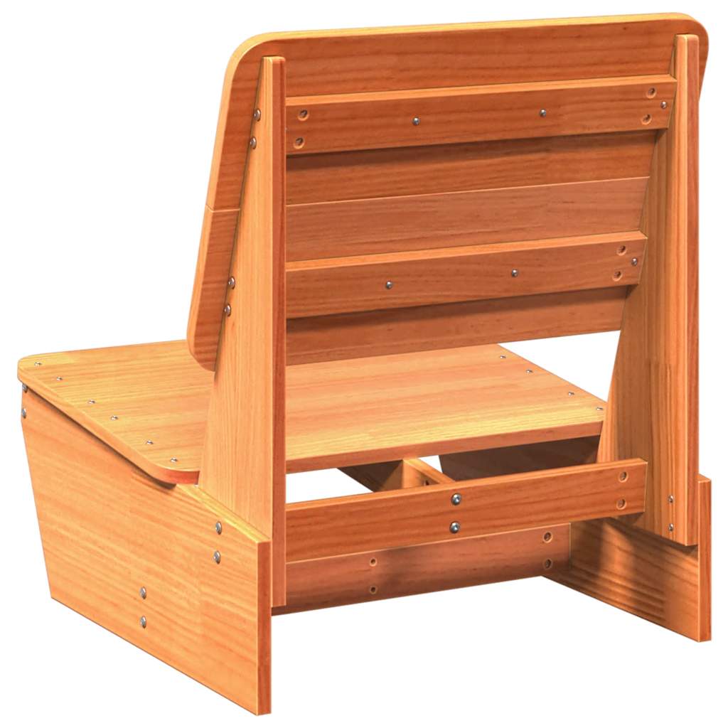 vidaXL Καρέκλες κήπου 2 τεμάχια Κερί καφέ 60x64x70,5 cm