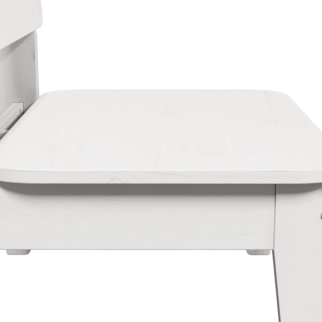 Καρέκλα κήπου vidaXL Λευκό 60x52,5x72 cm Ξύλο πεύκο μασίφ