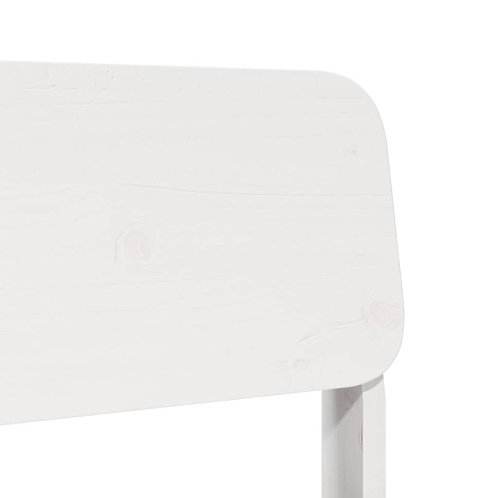 Καρέκλα κήπου vidaXL Λευκό 60x52,5x72 cm Ξύλο πεύκο μασίφ