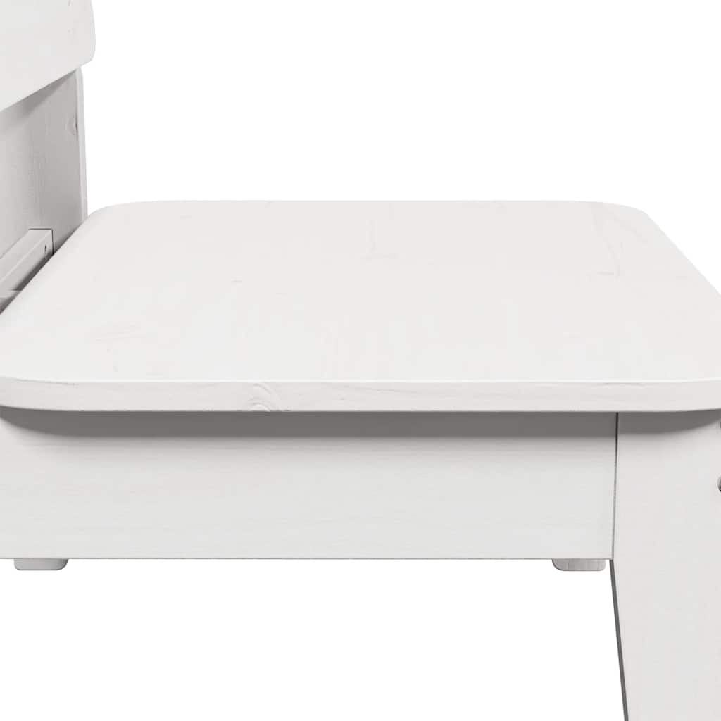vidaXL Καρέκλες κήπου 2 τεμάχια Λευκό 60x52,5x72 cm Ξύλο πεύκο μασίφ