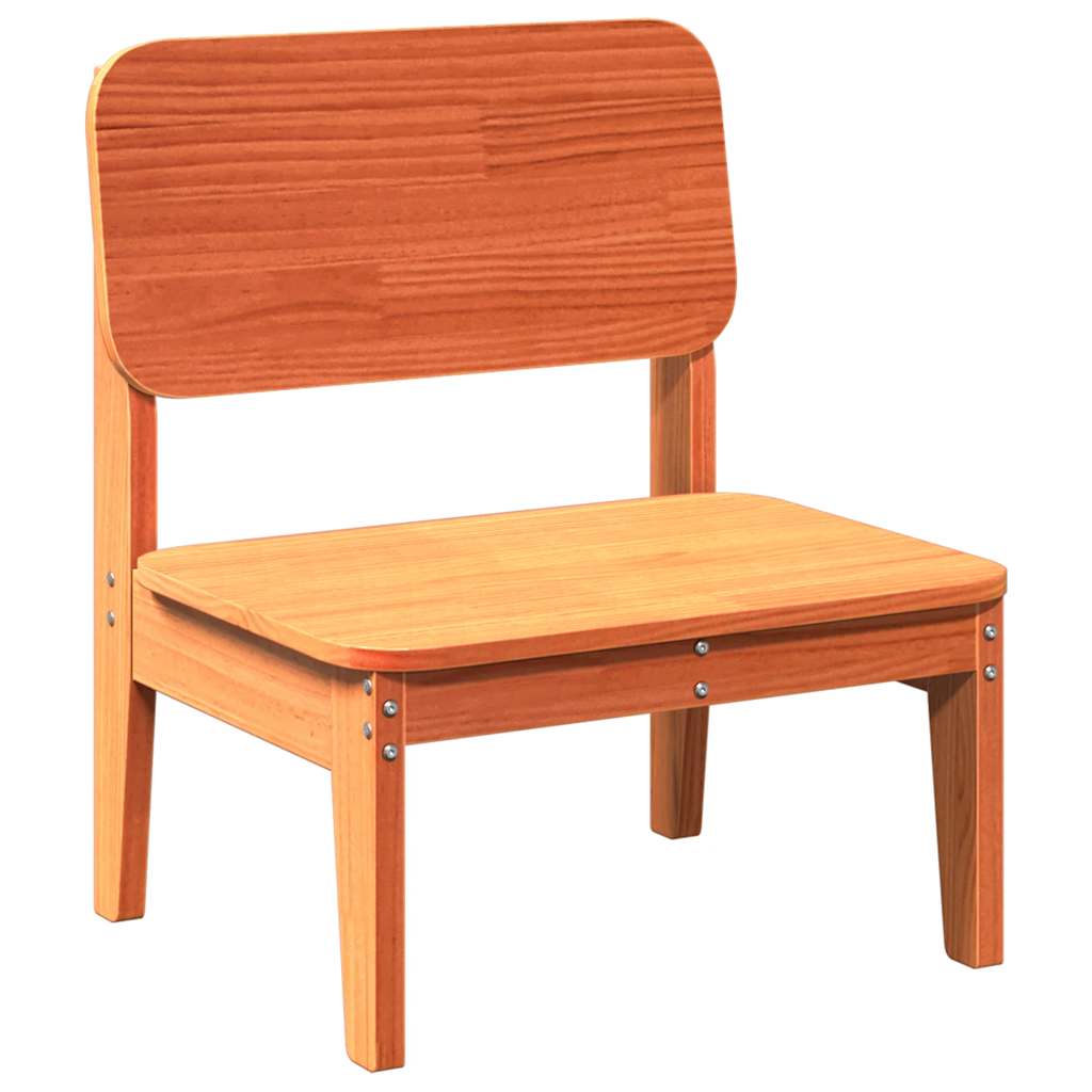 vidaXL Καρέκλες κήπου 2 τεμάχια Κερί καφέ 60x52,5x72 cm