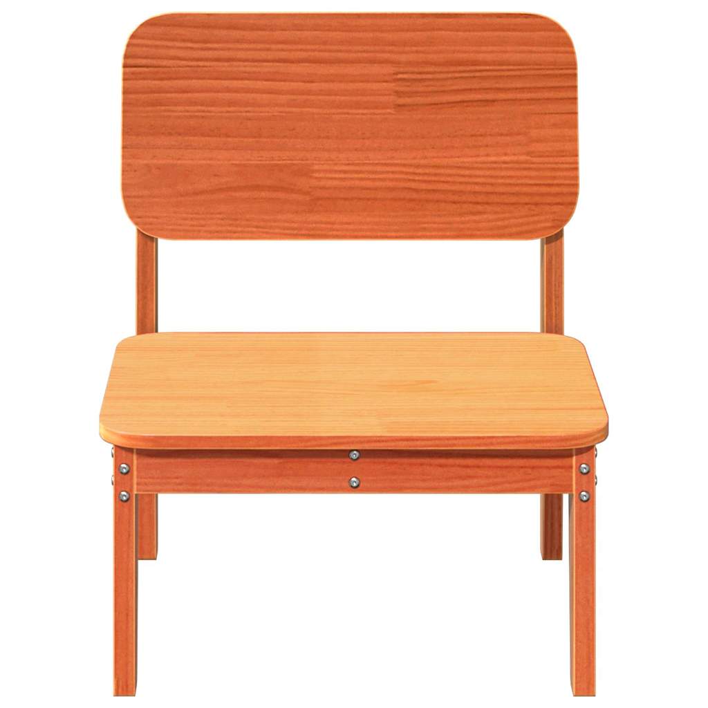 vidaXL Καρέκλες κήπου 2 τεμάχια Κερί καφέ 60x52,5x72 cm