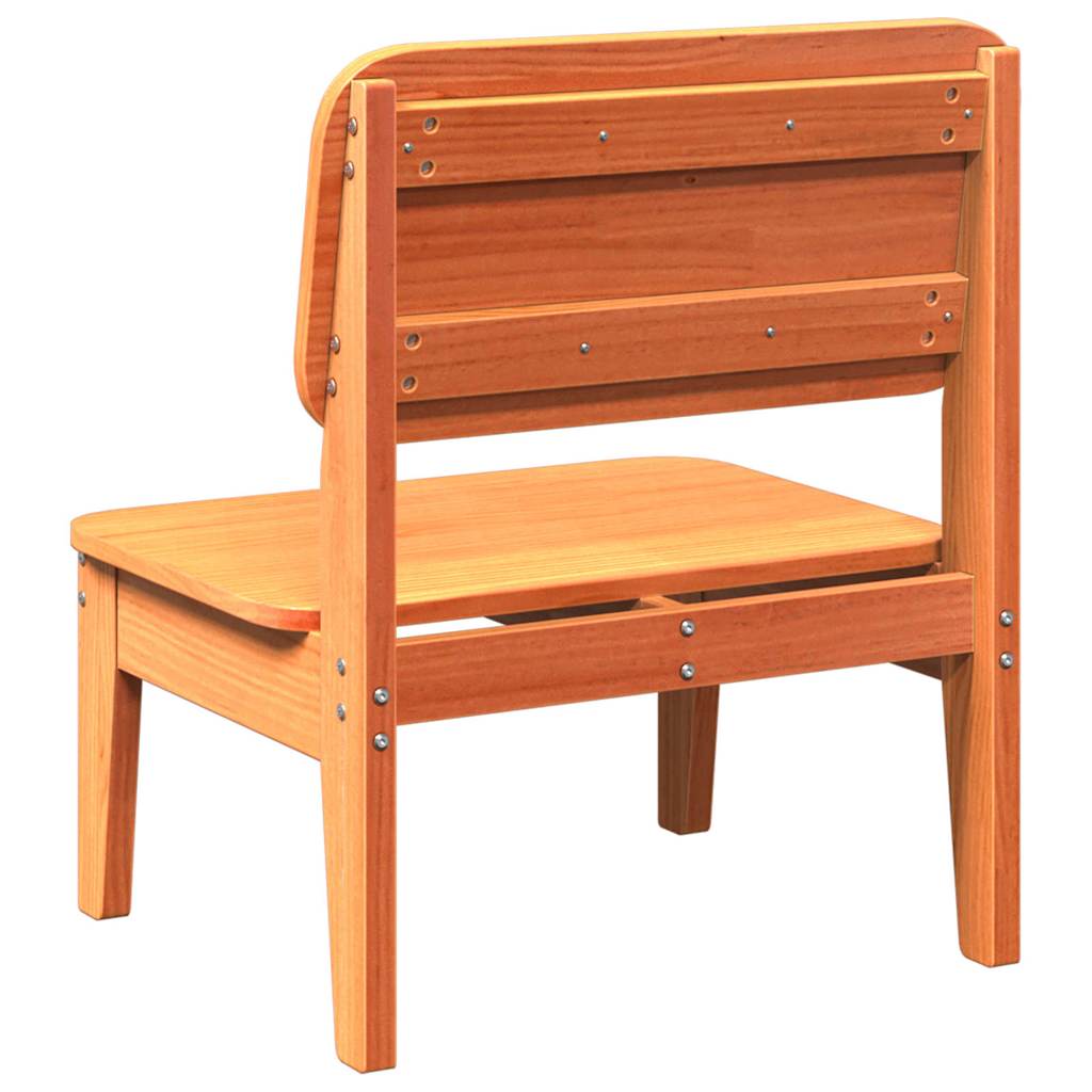 vidaXL Καρέκλες κήπου 2 τεμάχια Κερί καφέ 60x52,5x72 cm
