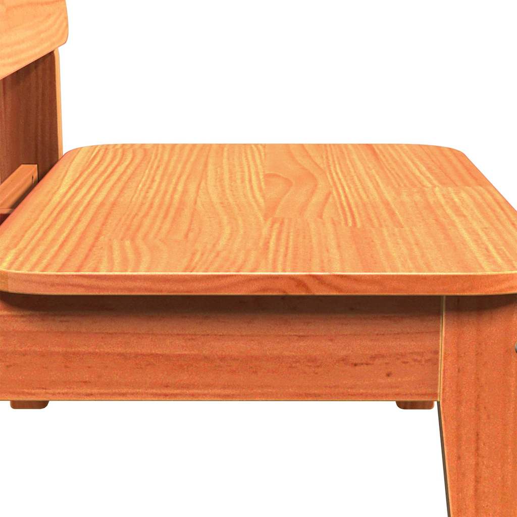 vidaXL Καρέκλες κήπου 2 τεμάχια Κερί καφέ 60x52,5x72 cm