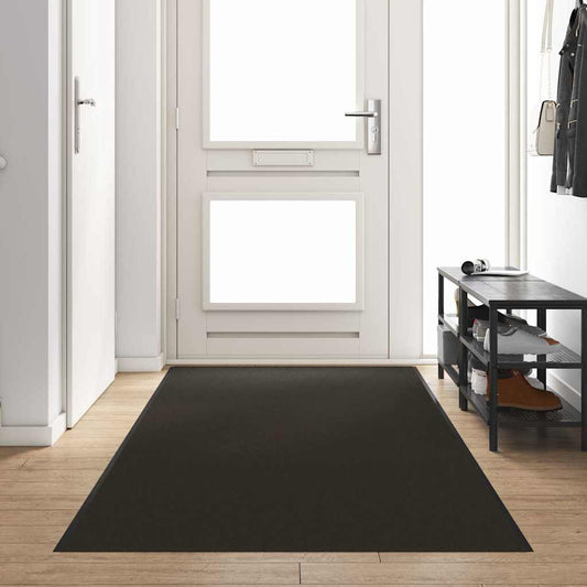vidaXL Χαλάκι Εξώπορτας Άλλο Μαύρο 120 x 400 cm Πολυαμίδιο και PVC