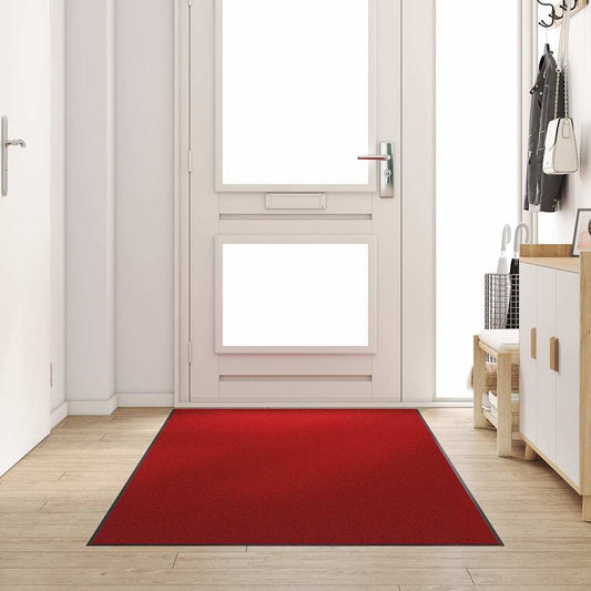 vidaXL Χαλάκι Εξώπορτας Κόκκινο και Μαύρο 120 x 250 cm 100% Πολυαμίδιο