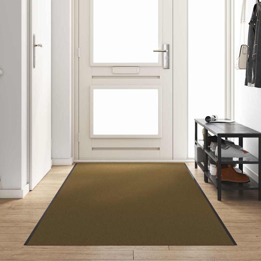 vidaXL Χαλάκι Εξώπορτας Καφέ και Μαύρο 120 x 400 cm 100% Πολυαμίδιο