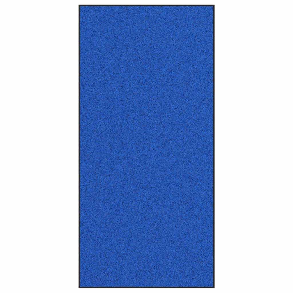 vidaXL Χαλάκι Εξώπορτας Μπλε και Μαύρο 120 x 250 cm Πολυαμίδιο και PVC