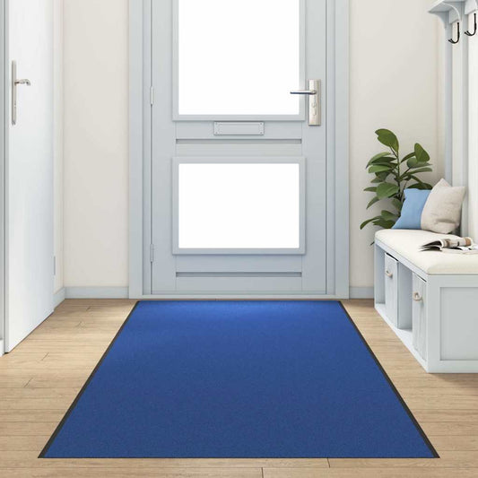 vidaXL Χαλάκι Εξώπορτας Μπλε και Μαύρο 120 x 400 cm 100% Πολυαμίδιο