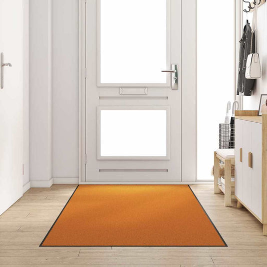 vidaXL Χαλάκι Εξώπορτας Πορτοκαλί και Μαύρο 120 x 300 cm
