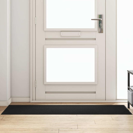 vidaXL Χαλάκι Εξώπορτας Μαύρο 60 x 180 cm 100% Πολυαμίδιο