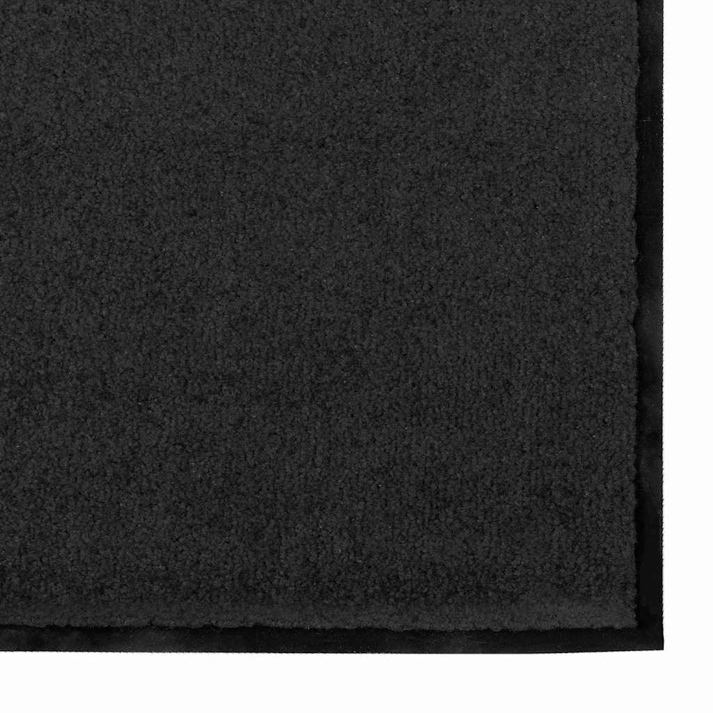 vidaXL Χαλάκι Εξώπορτας Μαύρο 120 x 180 cm 100% Πολυαμίδιο