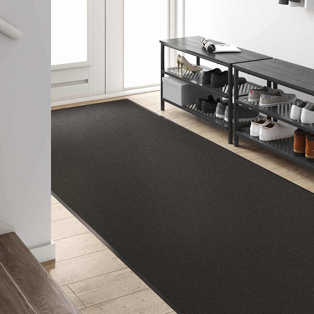 vidaXL Χαλάκι Εξώπορτας Μαύρο 120 x 250 cm 100% Πολυαμίδιο