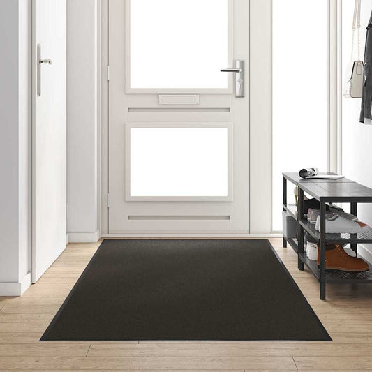 vidaXL Χαλάκι Εξώπορτας Μαύρο 120 x 250 cm 100% Πολυαμίδιο