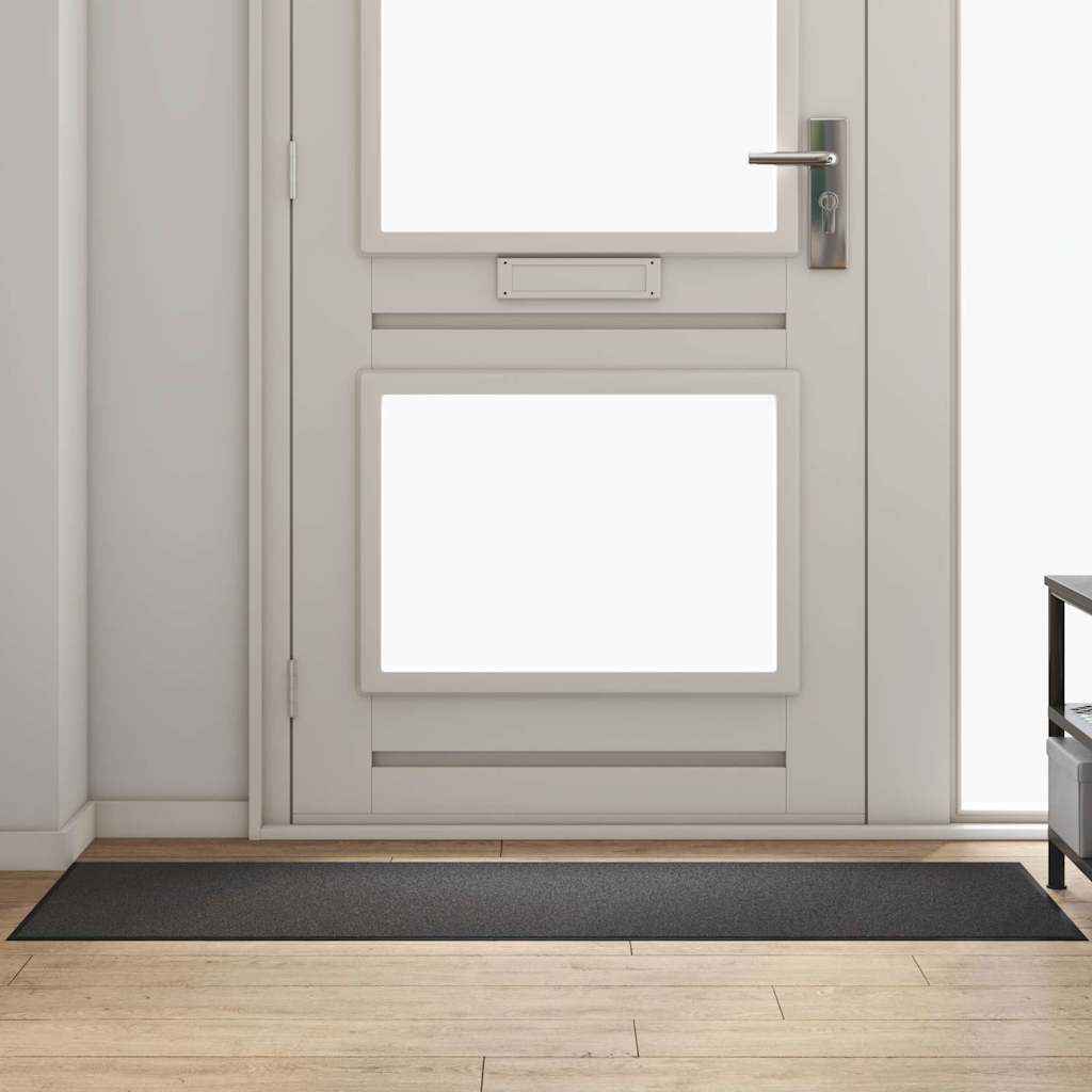 vidaXL Χαλάκι Εξώπορτας Ανθρακί και Μαύρο 60 x 180 cm 100% Πολυαμίδιο