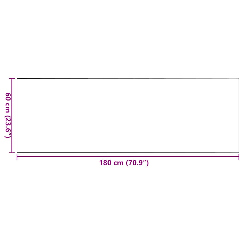 vidaXL Χαλάκι Εξώπορτας Ανθρακί και Μαύρο 60 x 180 cm 100% Πολυαμίδιο