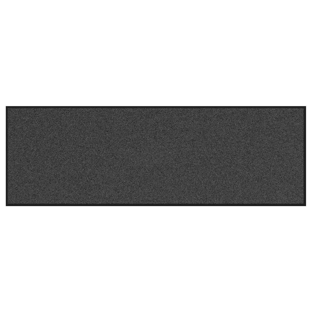 vidaXL Χαλάκι Εξώπορτας Ανθρακί και Μαύρο 60 x 180 cm 100% Πολυαμίδιο