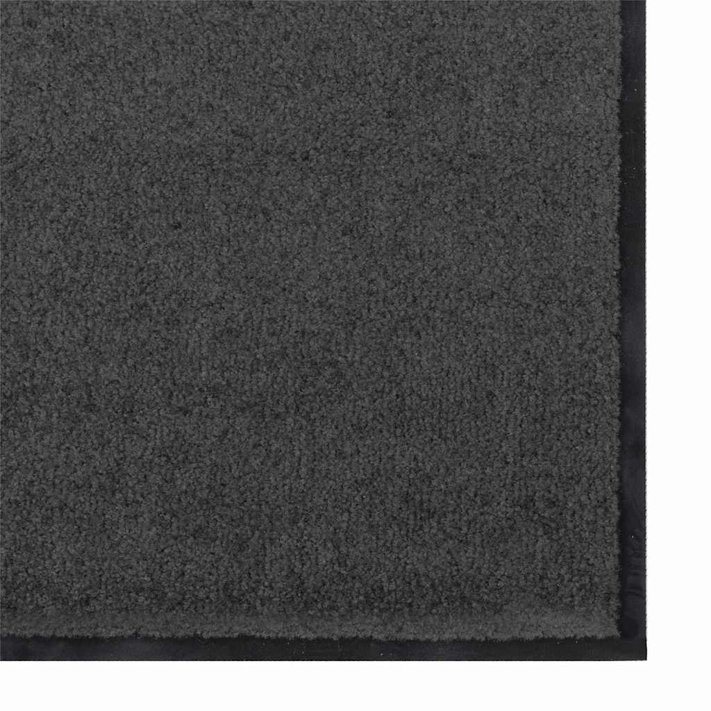 vidaXL Χαλάκι Εξώπορτας Ανθρακί και Μαύρο 120 x 250 cm 100% Πολυαμίδιο