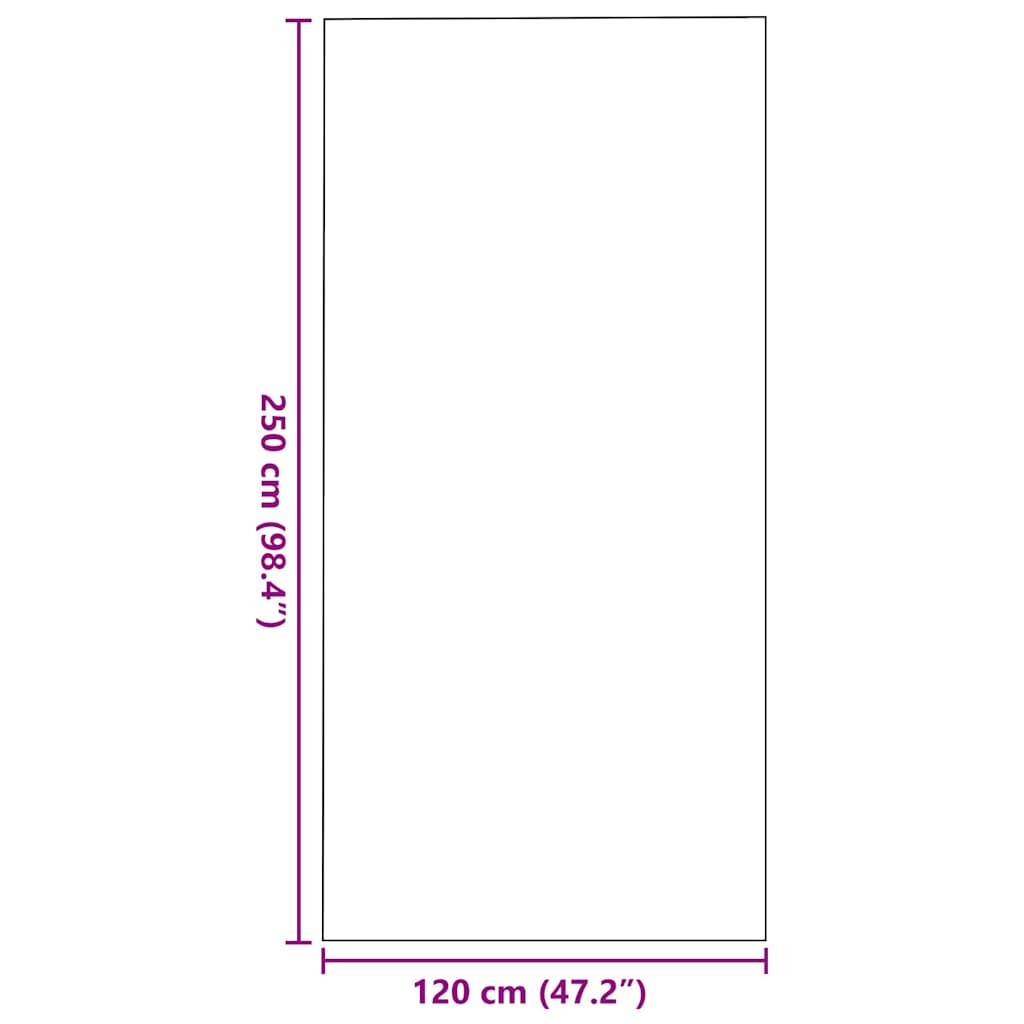 vidaXL Χαλάκι Εξώπορτας Ανθρακί και Μαύρο 120 x 250 cm