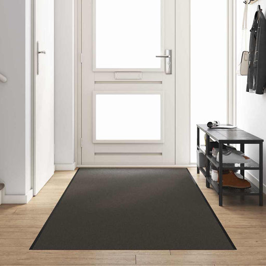 vidaXL Χαλάκι Εξώπορτας Ανθρακί και Μαύρο 120 x 400 cm 100% Πολυαμίδιο