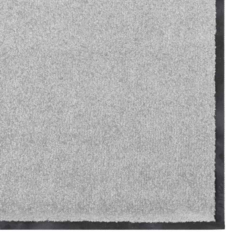 vidaXL Χαλάκι Εξώπορτας Γκρι και Μαύρο 120 x 180 cm 100% Πολυαμίδιο