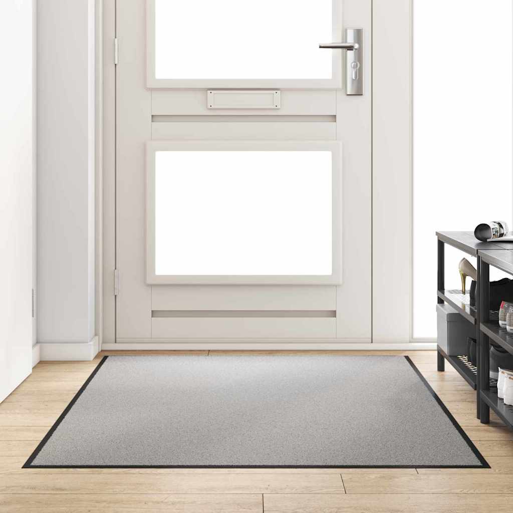 vidaXL Χαλάκι Εξώπορτας Γκρι και Μαύρο 120 x 180 cm 100% Πολυαμίδιο