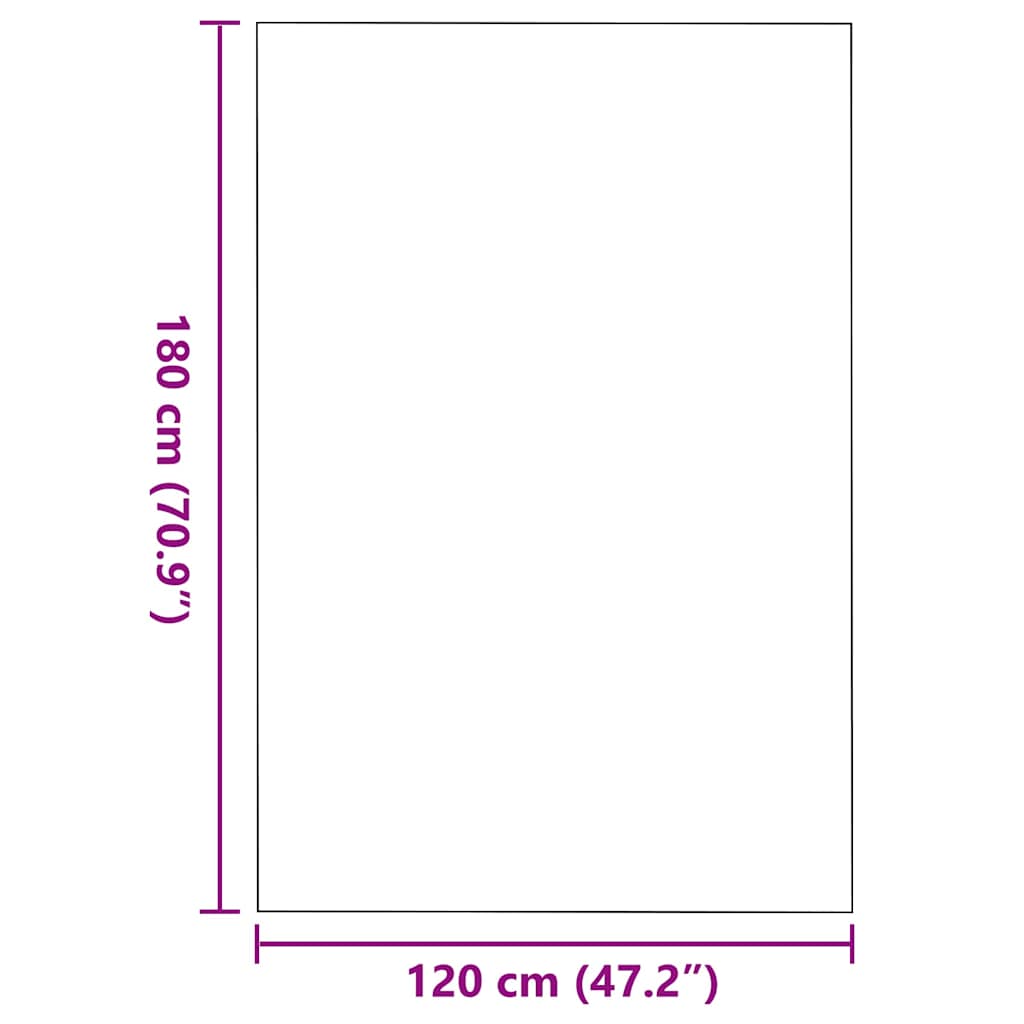 vidaXL Χαλάκι Εξώπορτας Γκρι και Μαύρο 120 x 180 cm 100% Πολυαμίδιο