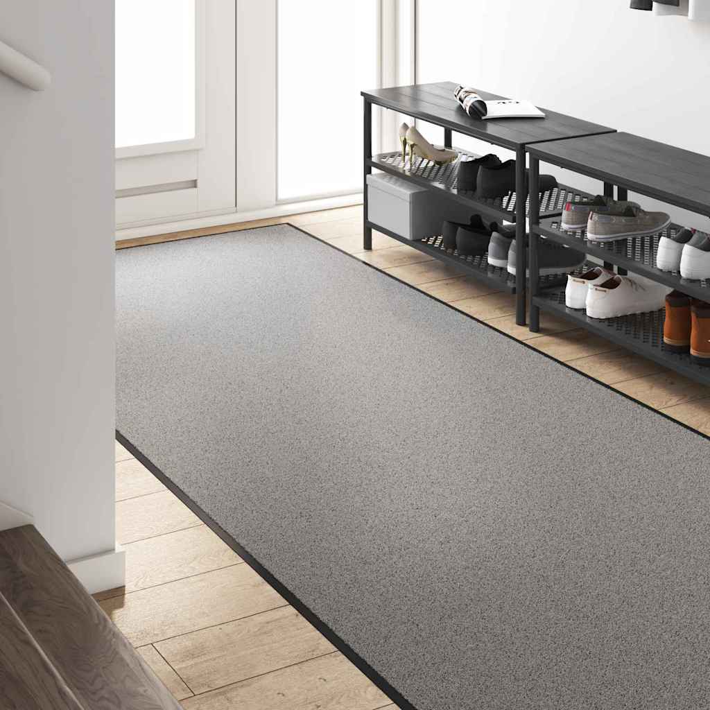 vidaXL Χαλάκι Εξώπορτας Γκρι και Μαύρο 120 x 350 εκ 100% Πολυαμίδιο