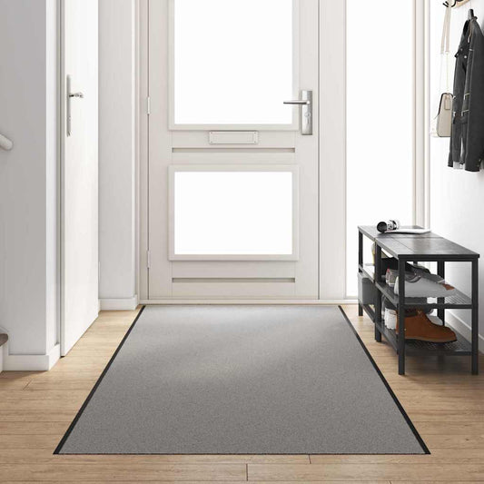 vidaXL Χαλάκι Εξώπορτας Γκρι και Μαύρο 120 x 350 εκ 100% Πολυαμίδιο